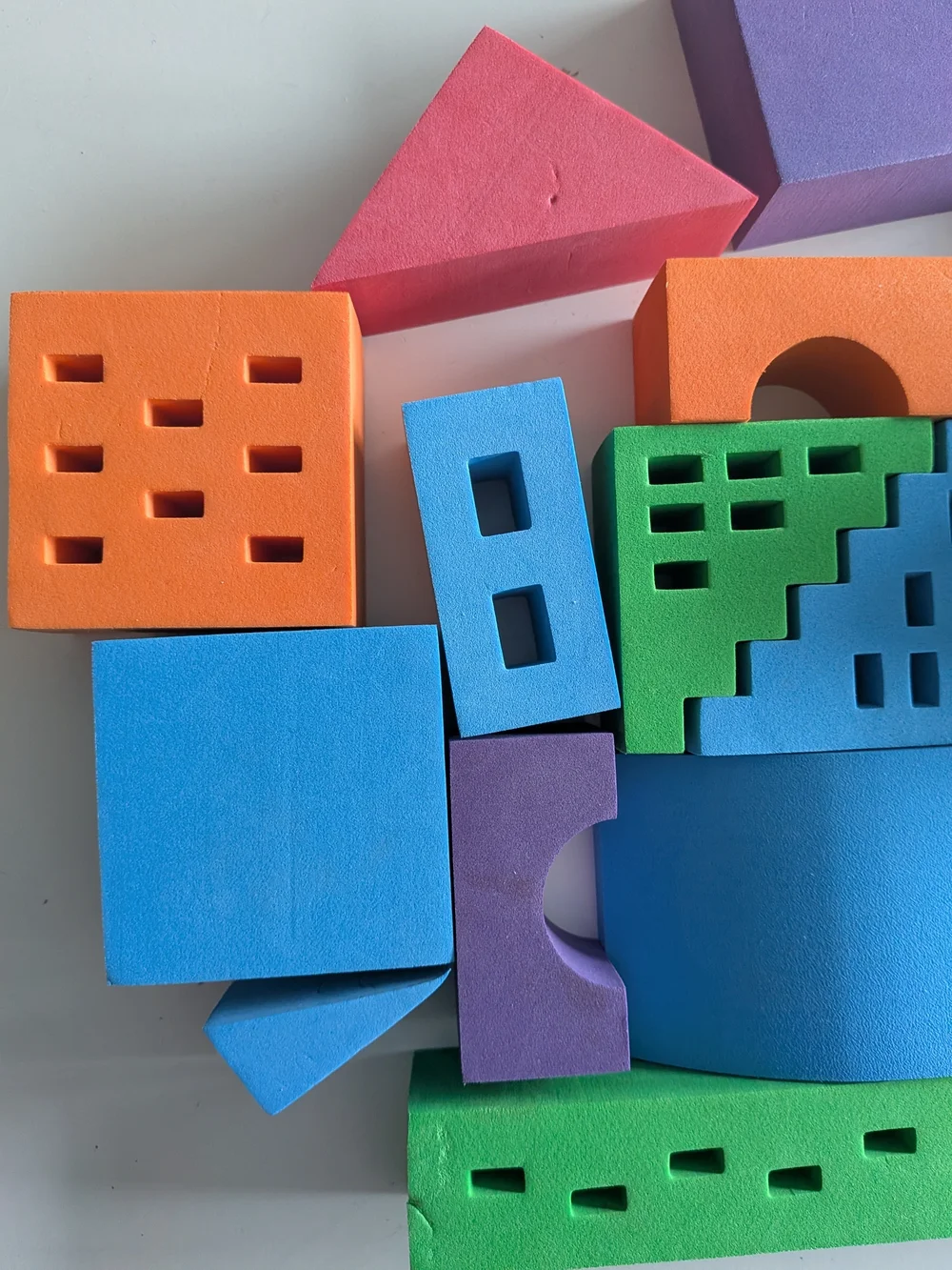 Lakeshore Multicolor Foam Building Blocks Set - Bright Colors
